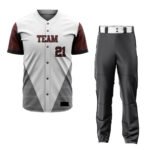 Custom Baseball Uniforms Set | Sublimated Button-Down Baseball Jersey & Pants | Custom Team Name, Number & Logo Printing for Men & Youth (Adult & Kids Sizes)