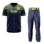 Custom Baseball Uniforms Set | Sublimated Button-Down Baseball Jersey & Pants | Custom Team Name, Number & Logo Printing for Men & Youth (Adult & Kids Sizes) - Image 4